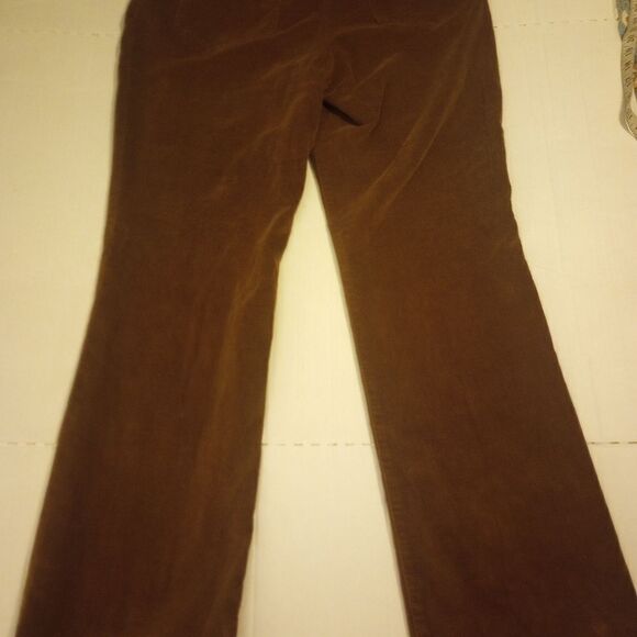 Rafaella brown corduroy pants with straight boot cut leg - Picture 2 of 10